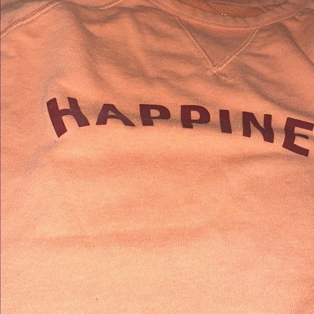 Sonoma peach Happiness crewneck Top size Large - Picture 7 of 7